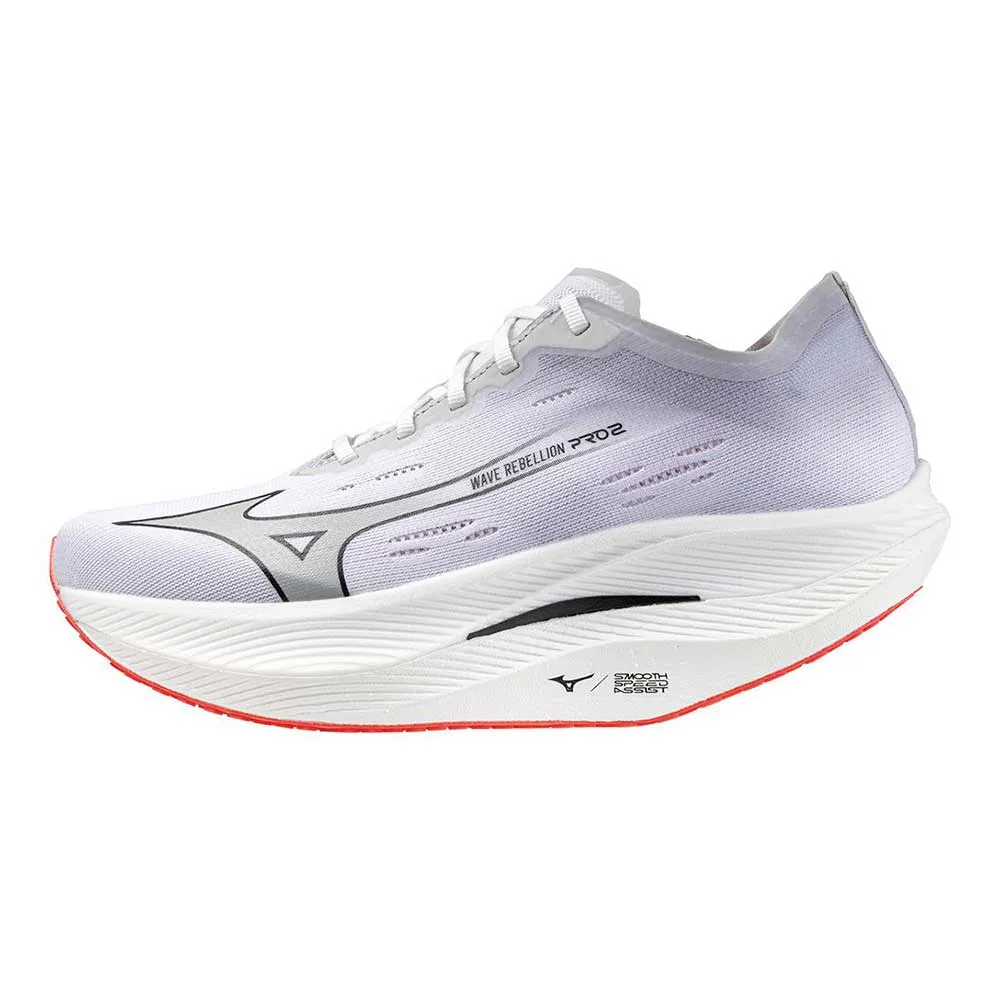 Men's Wave Rebellion Pro 2 Running Shoe - White/Harbor Mist - Regular (D)