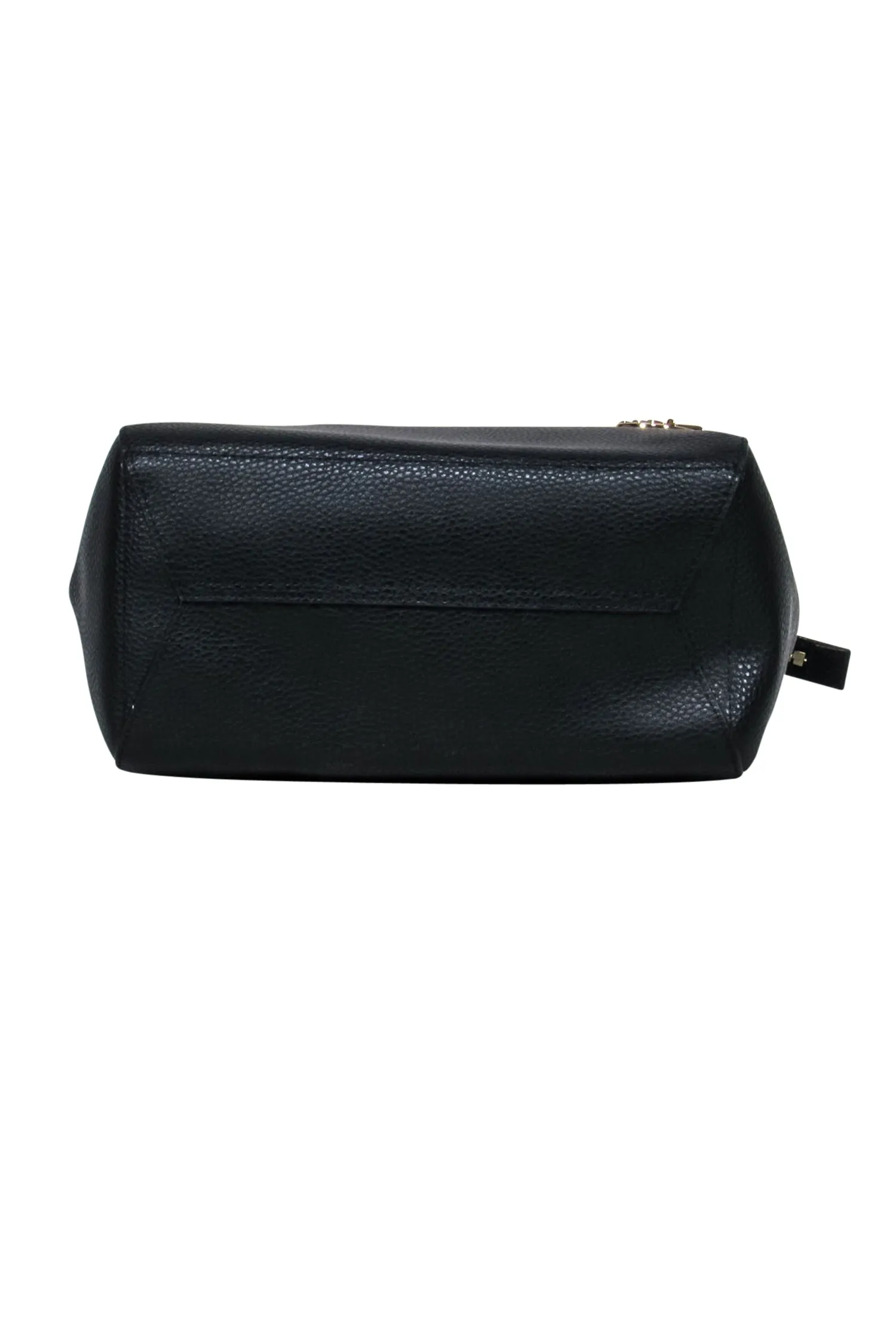 Michael Kors - Black Pebbled Leather Tote w/ Tan Handles