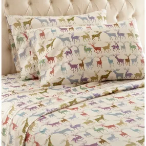 Micro Flannel® Buck Deer Print Sheet Set
