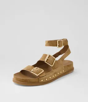 MIDAS Toraly Light Choc Suede Sandals