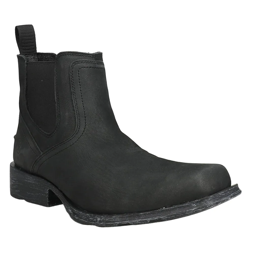Midtown Rambler Square Toe Chelsea Boots