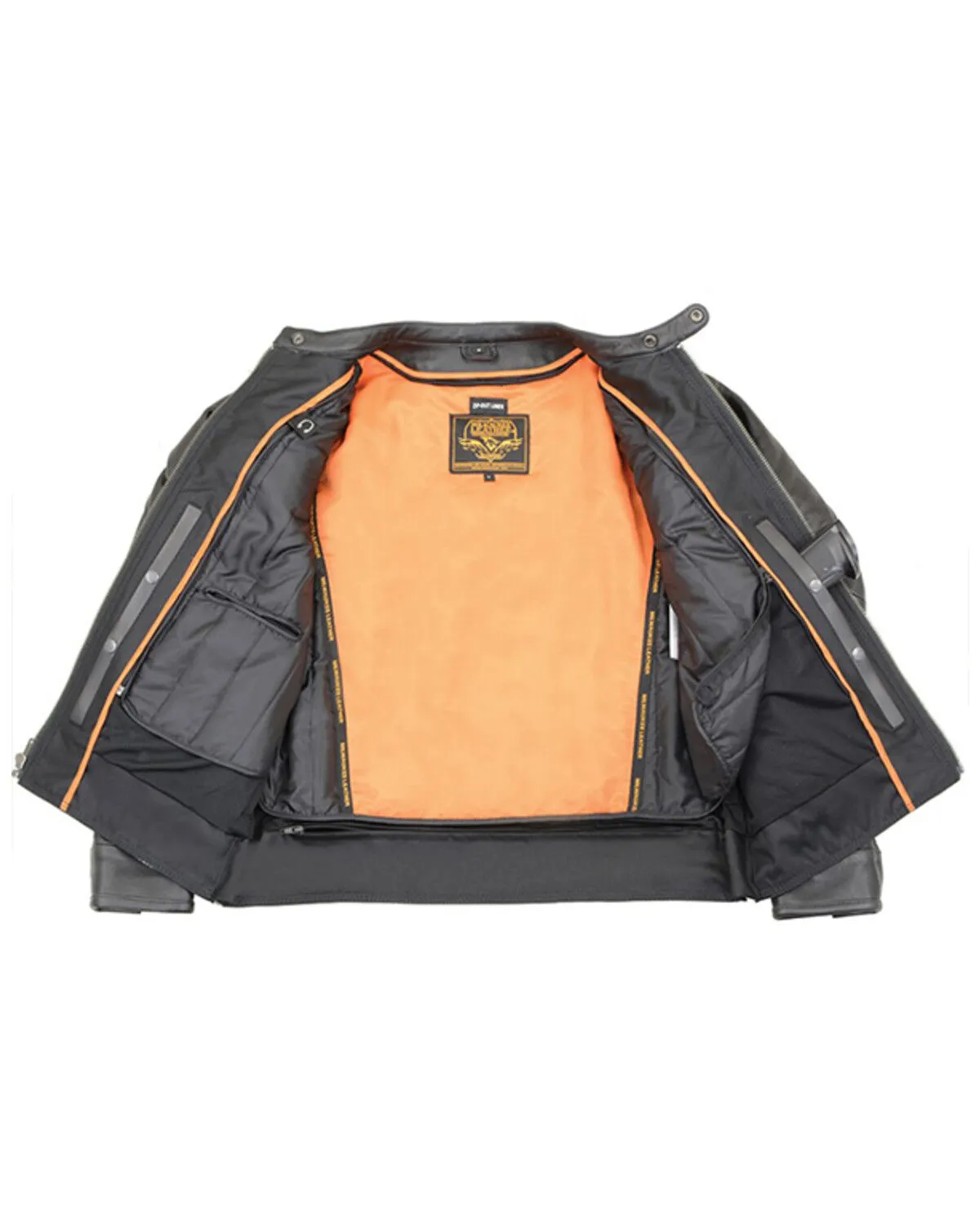 Milwaukee Leather Men's Cool-Tec Scooter Style Motorcycle Jacket - 3X