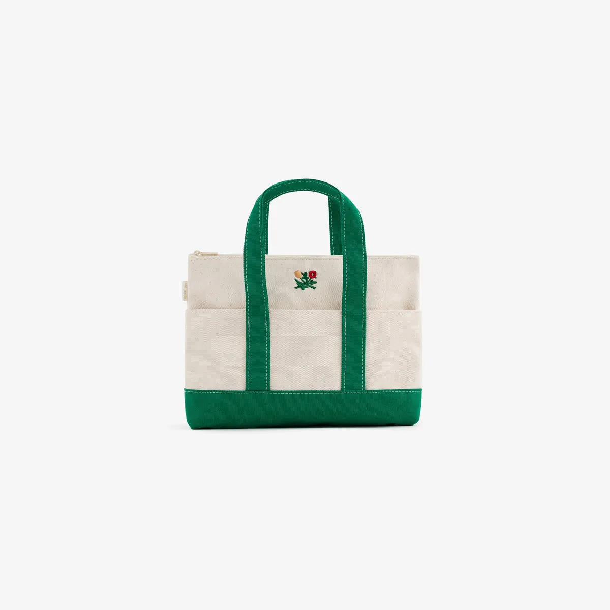 Mini Crest Contrast  Tote  Bag at AimeLeonDore.com