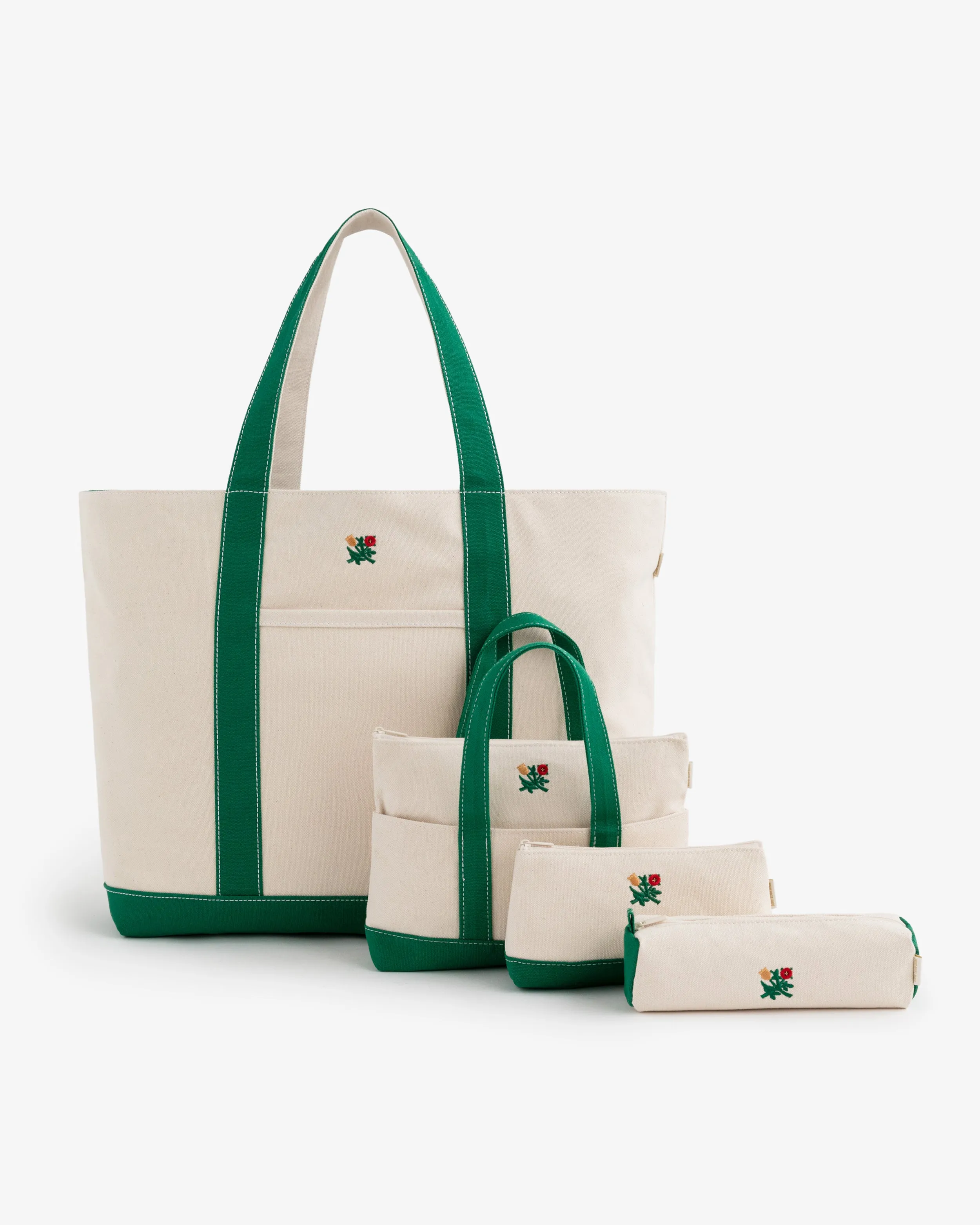 Mini Crest Contrast  Tote  Bag at AimeLeonDore.com