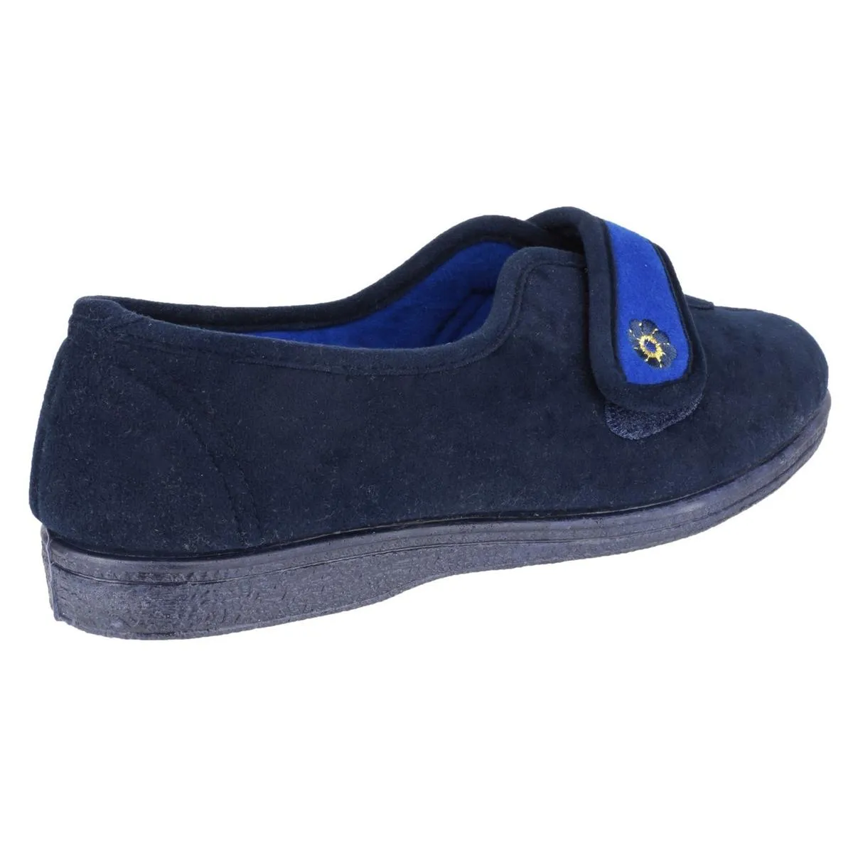 Mirak Andrea Touch Fastening Slipper Navy