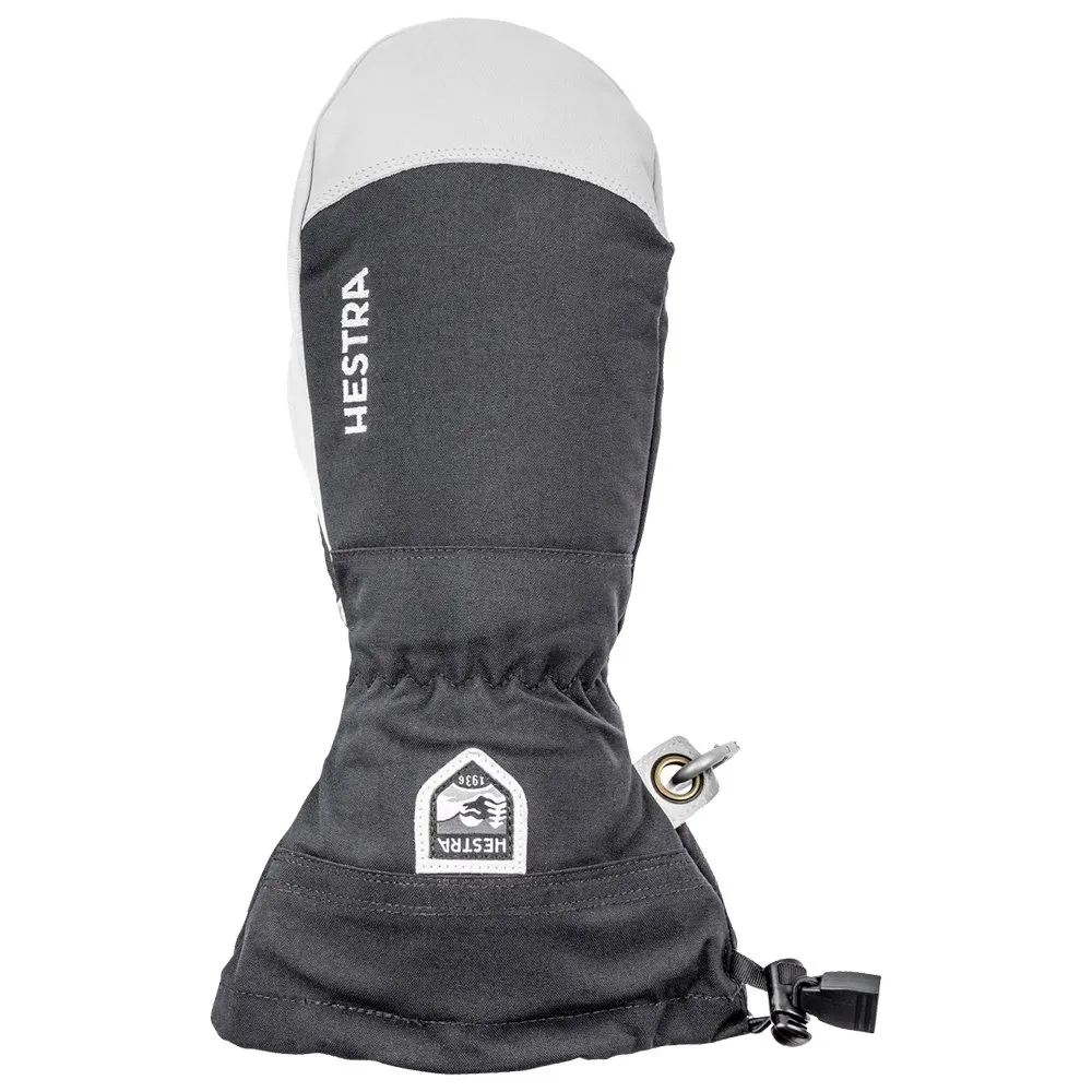 Mitten Hestra ---Mitt Army Leather Heli Ski Black