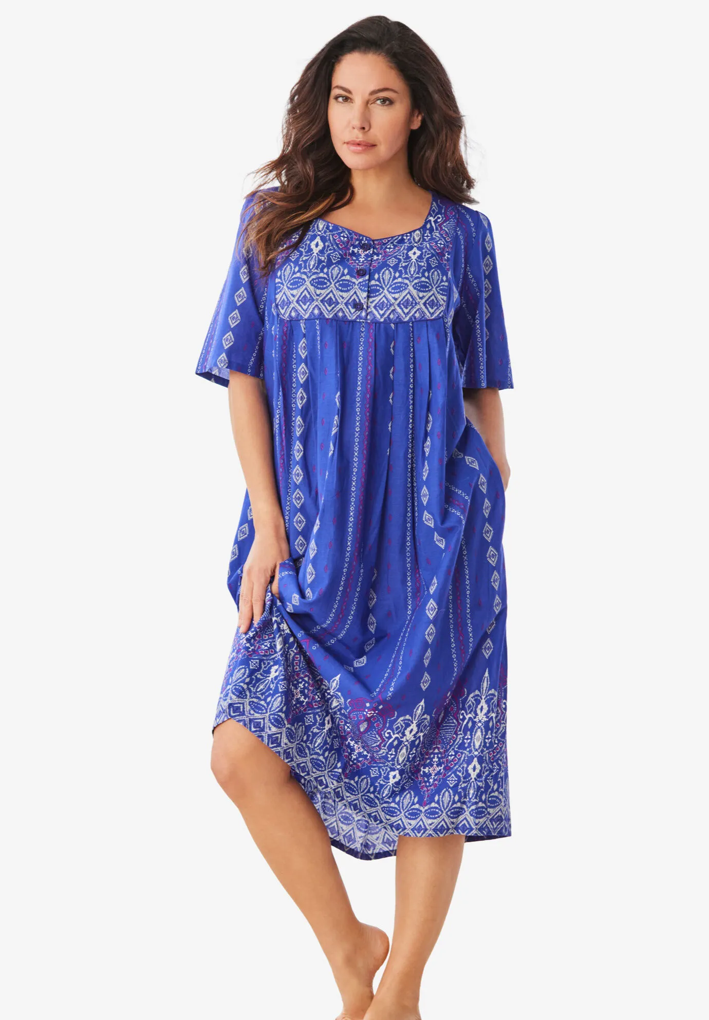 Mixed Print Short Lounger