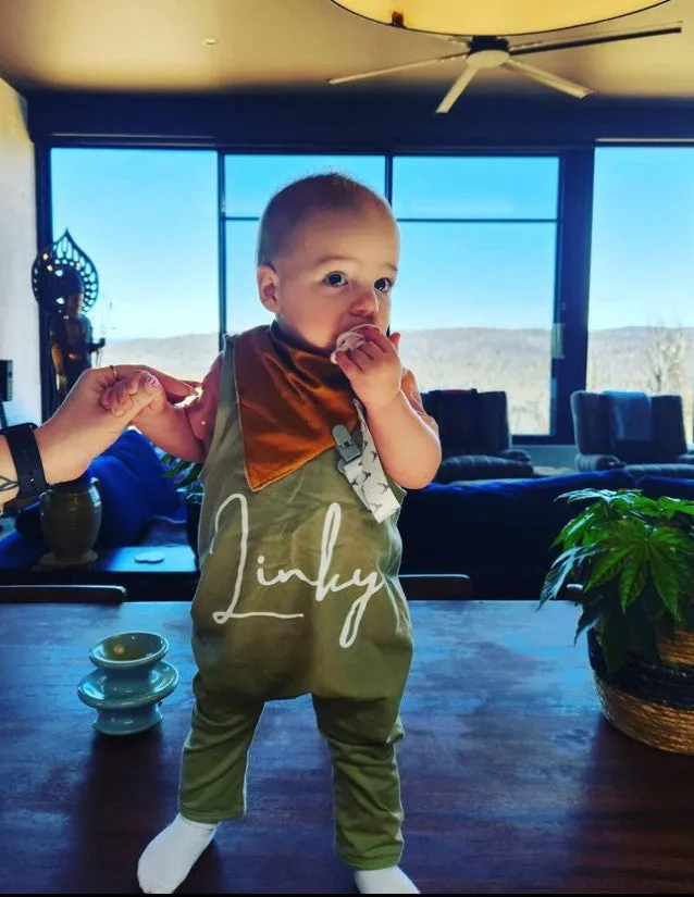 MLW By Design - Personalised Sage Slouch Romper