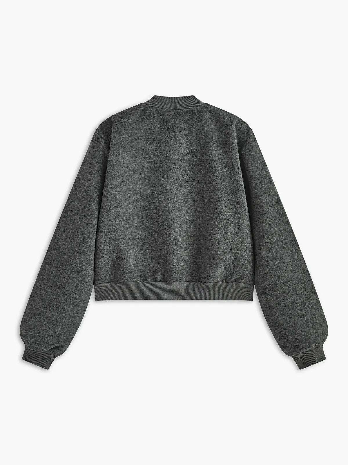 Mock Neck Button Short Jacket