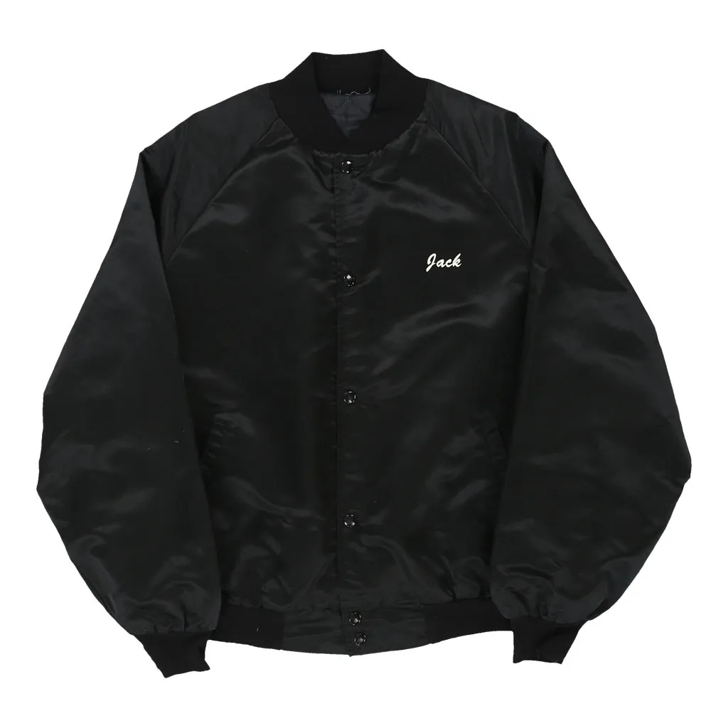 Mr. Jacks Unbranded Baseball Jacket - Large Black Nylon