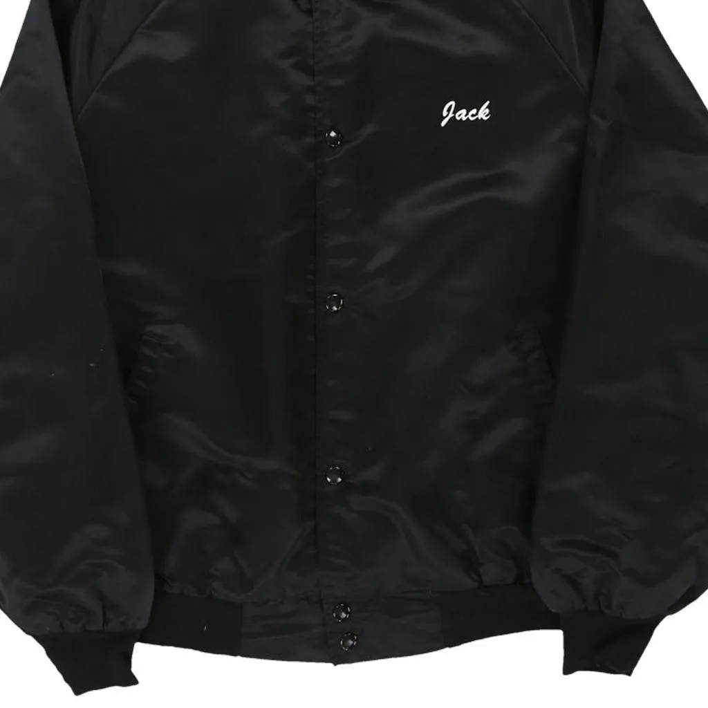 Mr. Jacks Unbranded Baseball Jacket - Large Black Nylon
