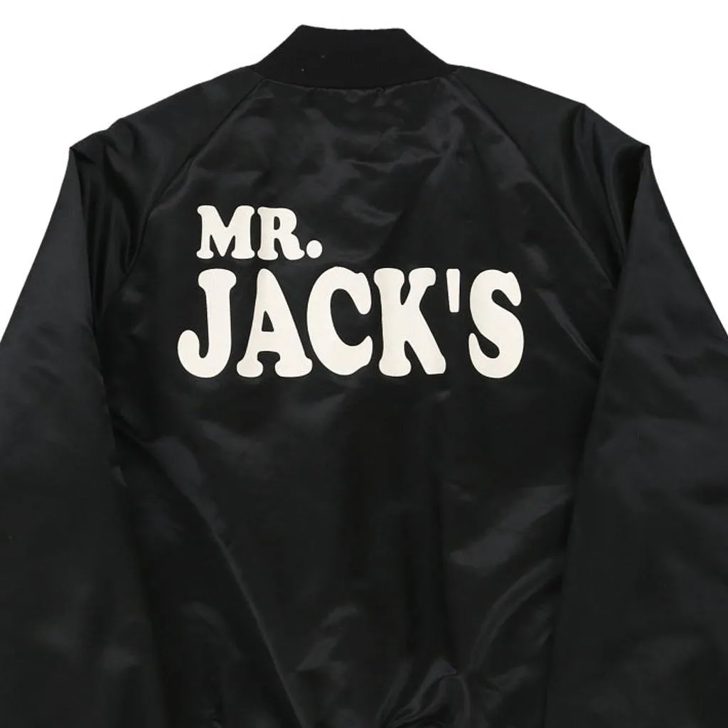 Mr. Jacks Unbranded Baseball Jacket - Large Black Nylon