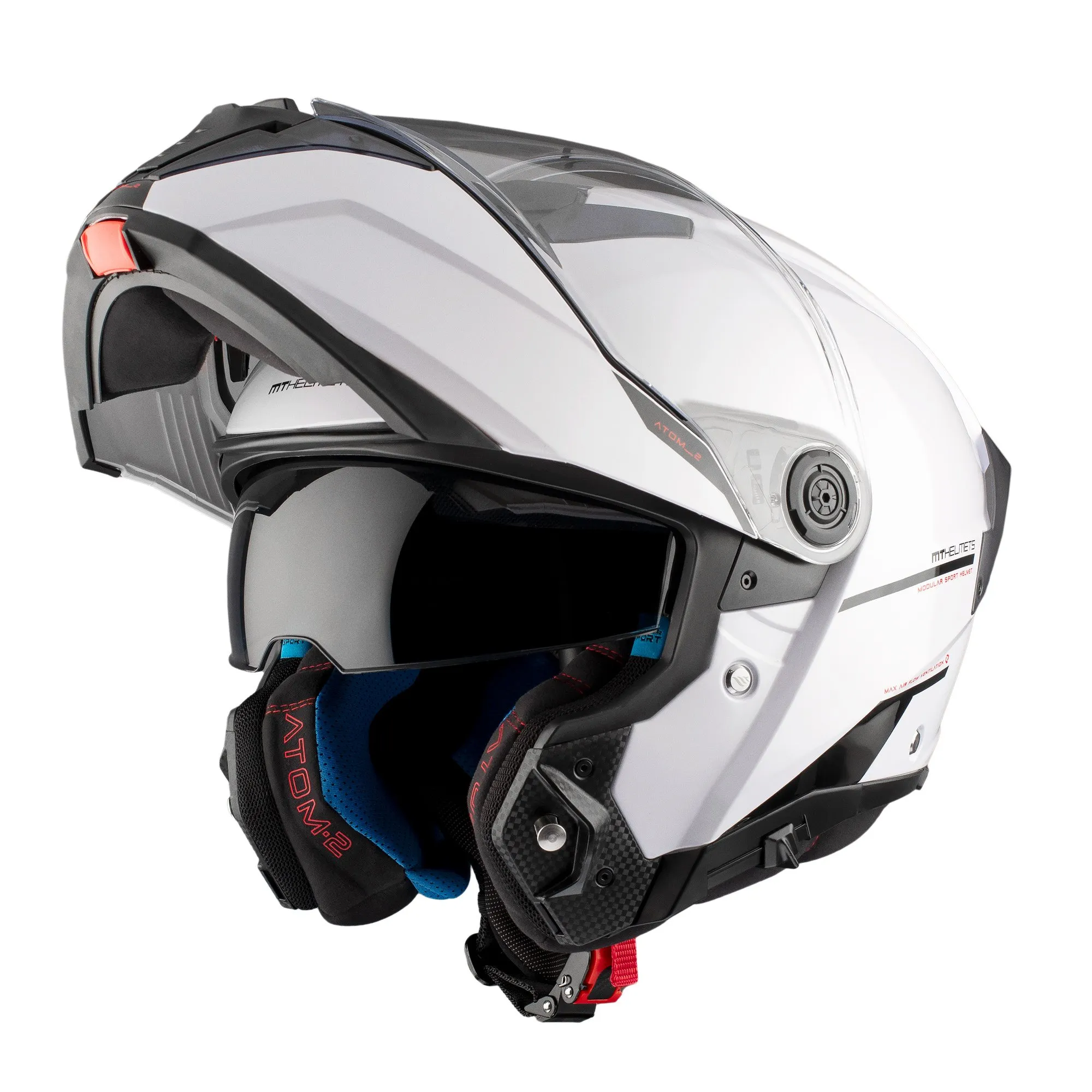 MT Atom 2 Plain Helmet - White