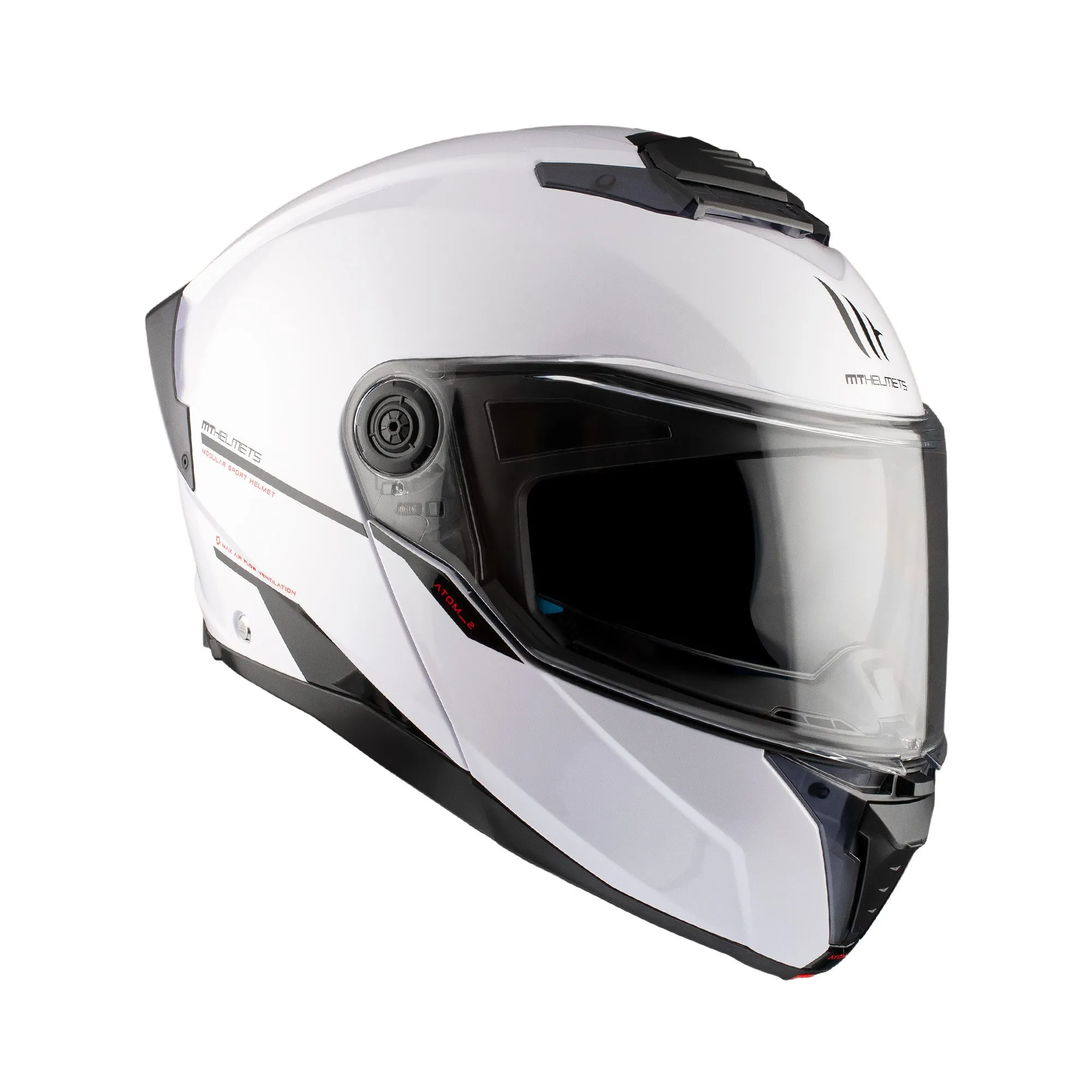 MT Atom 2 Plain Helmet - White