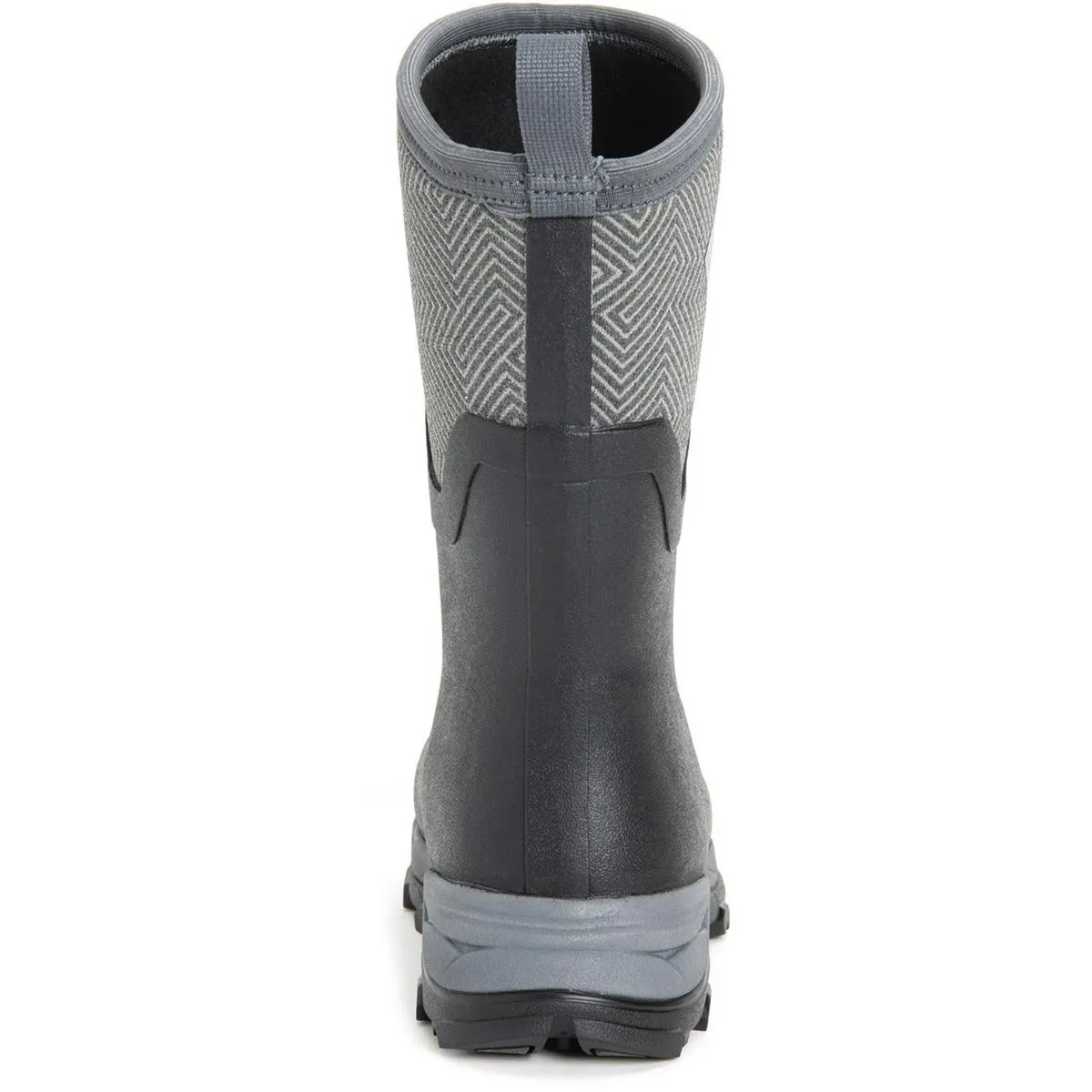 Muck Boots Arctic Ice Mid Wellingtons Black/Grey Geometric