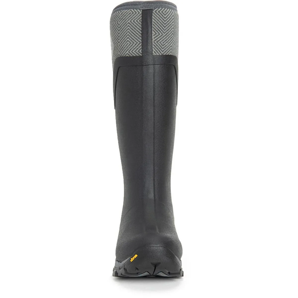 Muck Boots Arctic Ice Tall Wellingtons Black/Grey Geometric