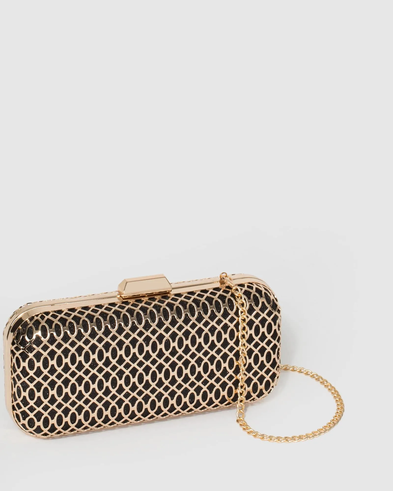 Multi Colour Alana Lattice Clutch Bag