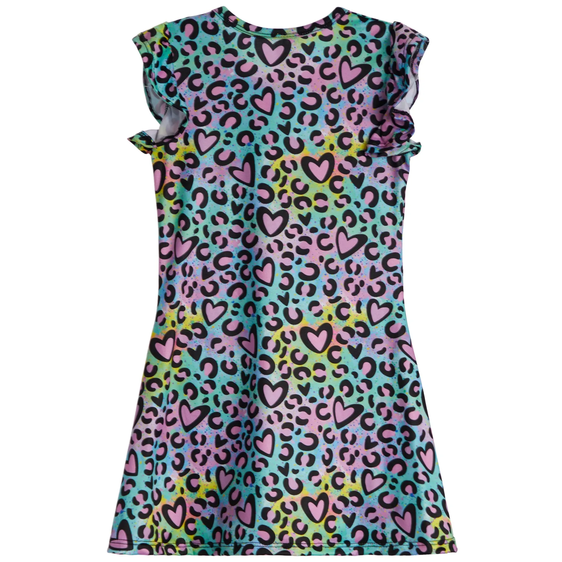 Multi Leopard Flutter Tank Dress