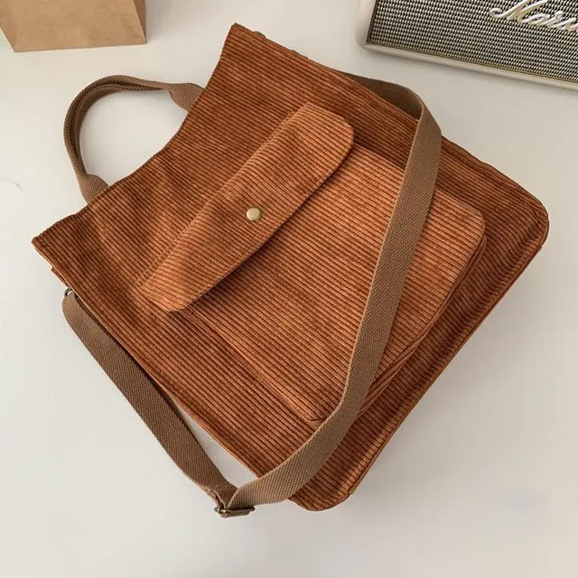 NAPOLI Corduroy Shoulder Bag