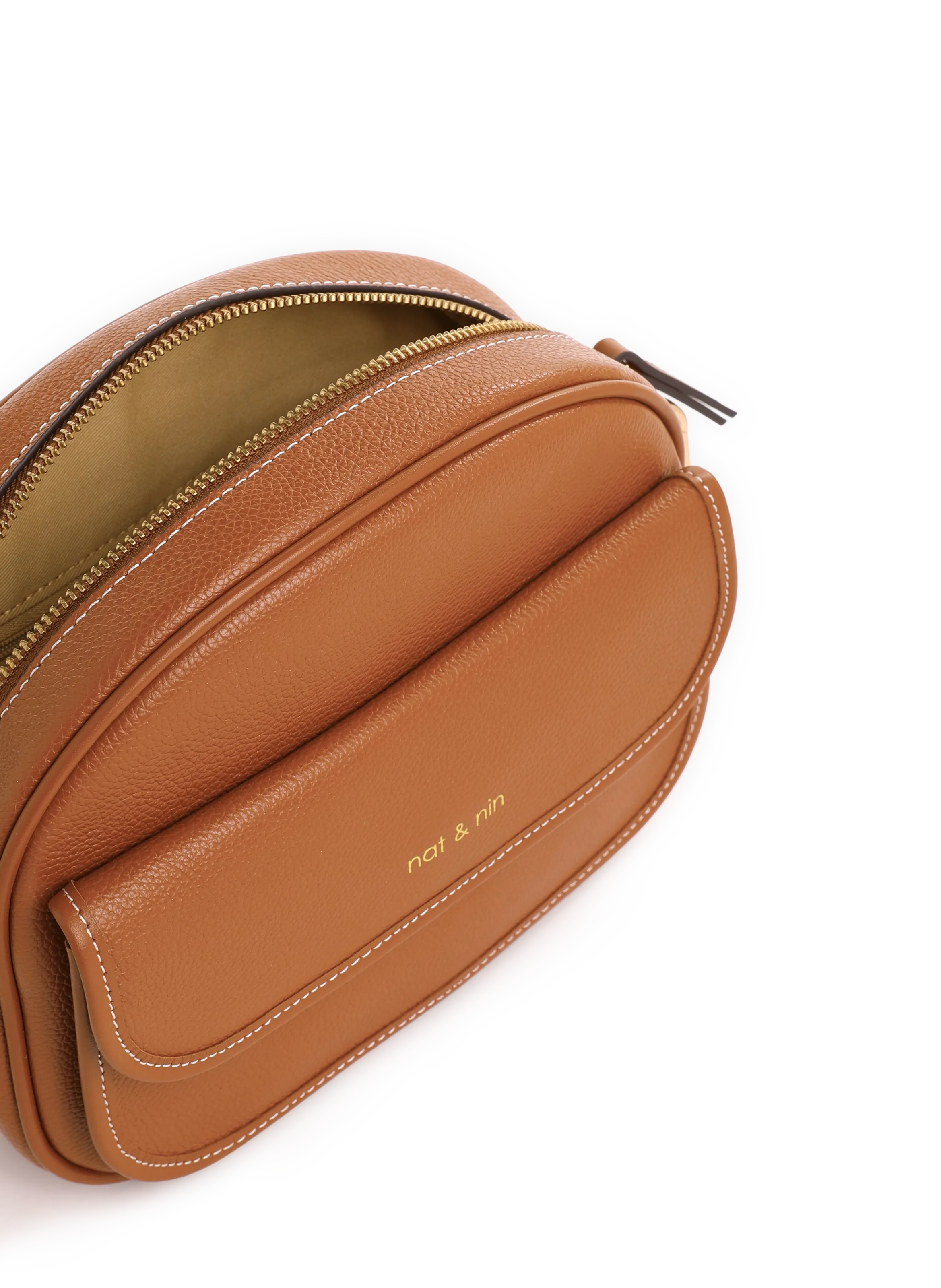 Nat & nin  Juny leather shoulder bag - Brown