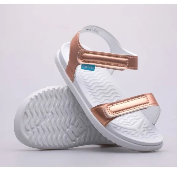 Native Charley Metallic Youth Jr Sandals 65109117-8817 golden