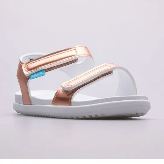 Native Charley Metallic Youth Jr Sandals 65109117-8817 golden