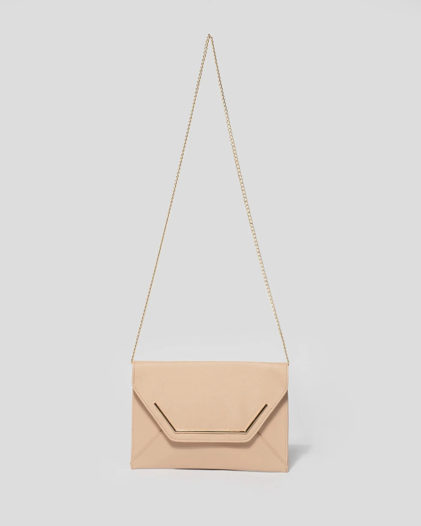 Natural Samantha Square Clutch Bag
