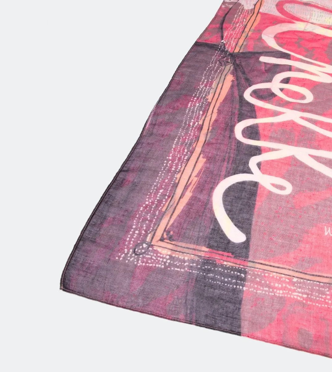 Nature print scarf
