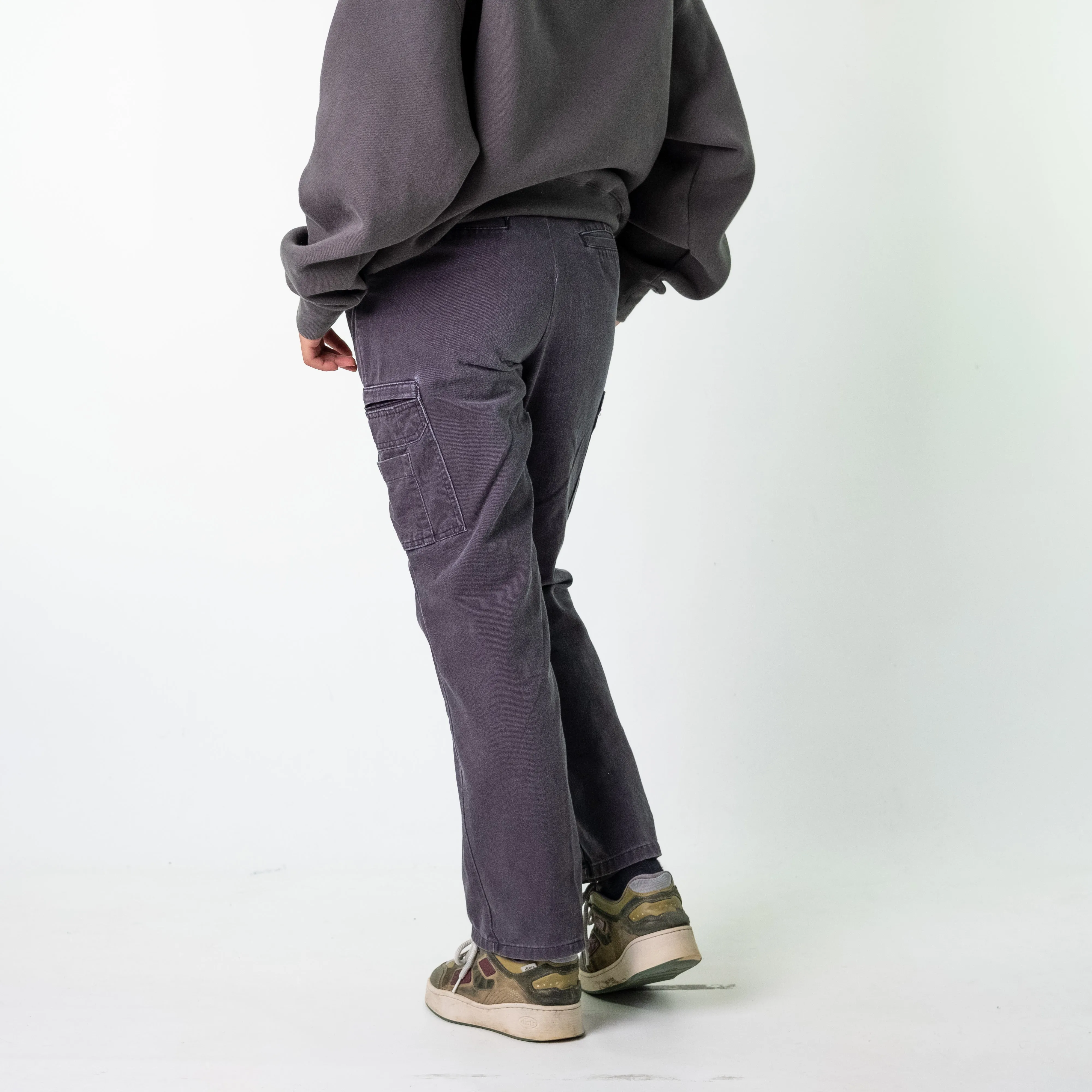 Navy Blue 90s Dickies Cargos Cargo Skater Trousers Pants Jeans (32x30)