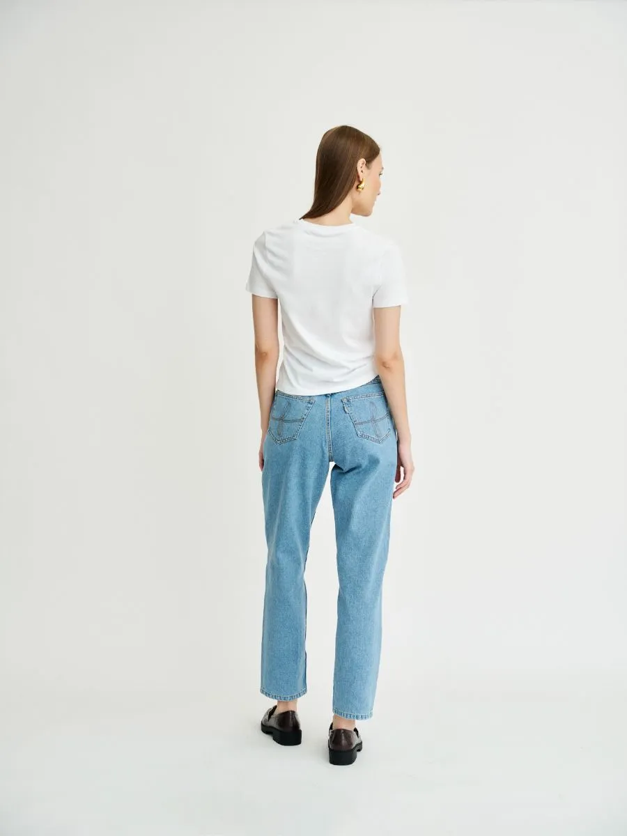 Neo Knee Embroidered Jeans