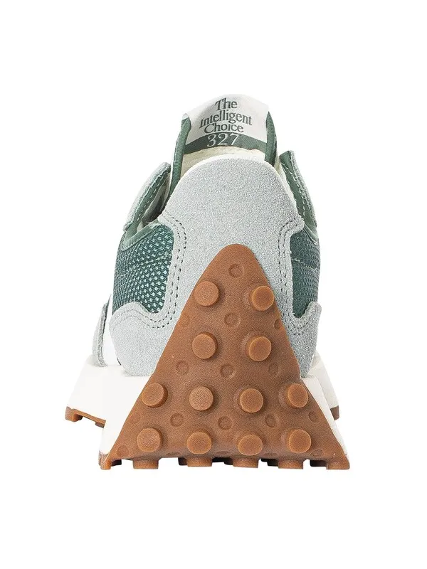New Balance 327 Textile Trainers - Juniper/Dark Juniper