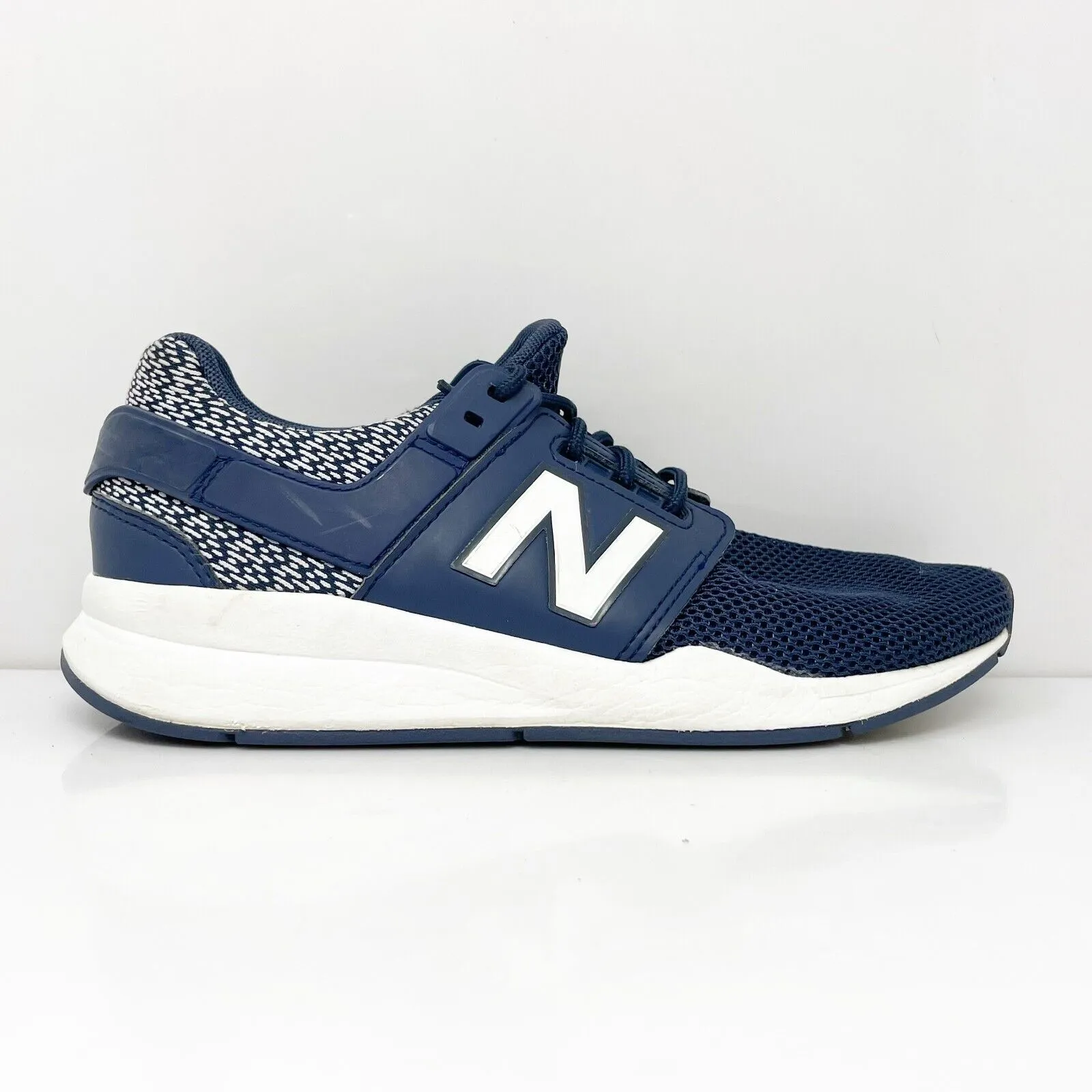 New Balance Boys 247 GS247AF Blue Running Shoes Sneakers Size 5