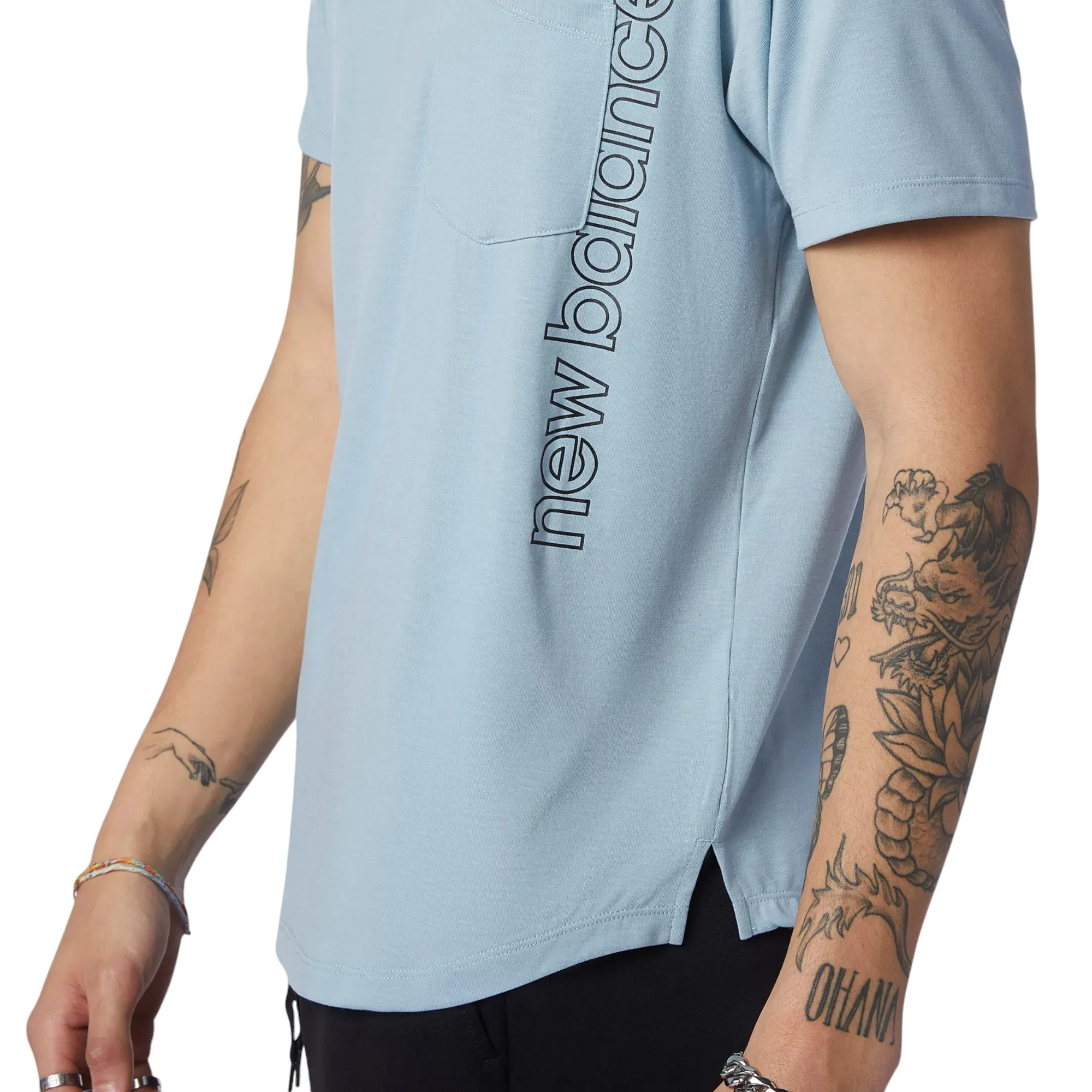 New Balance Fortitech Pocket Tee - Blue