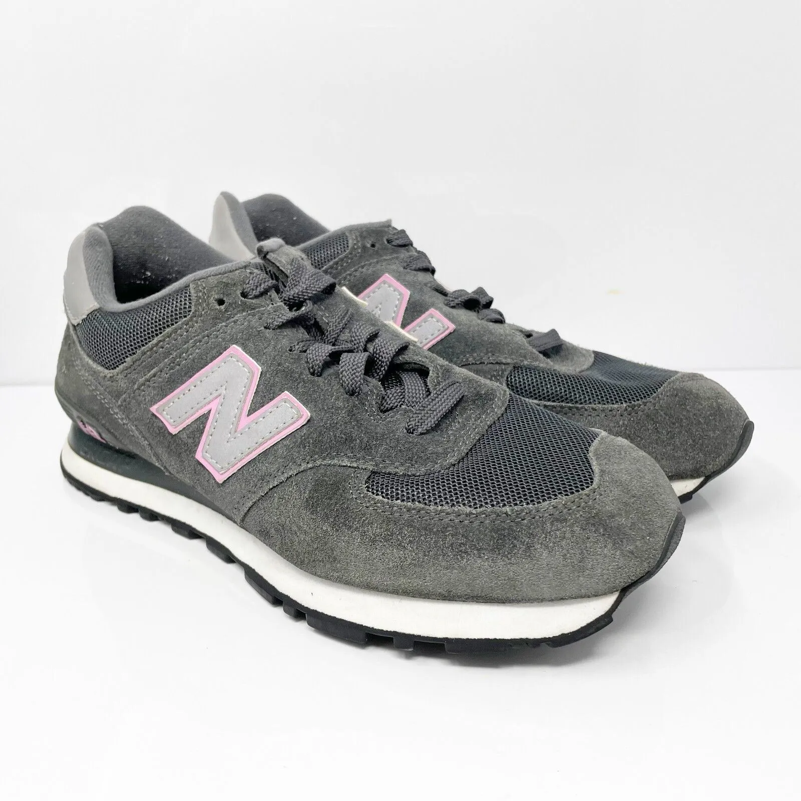 New Balance Womens 574 W574MPS Gray Running Shoes Sneakers Size 9.5 B