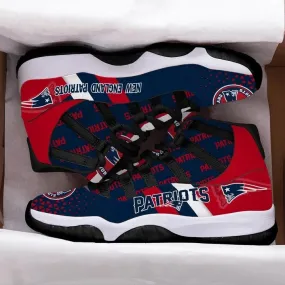 New England Patriots Air Jordan 11 Sneakers For Men Women