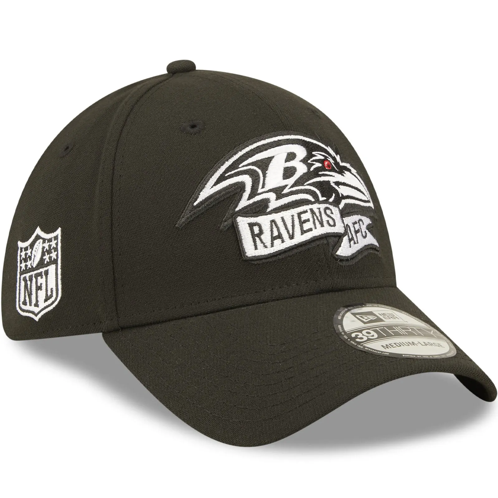 New Era Baltimore Ravens NFL 39THIRTY Sideline 2022 Baseball Cap Black