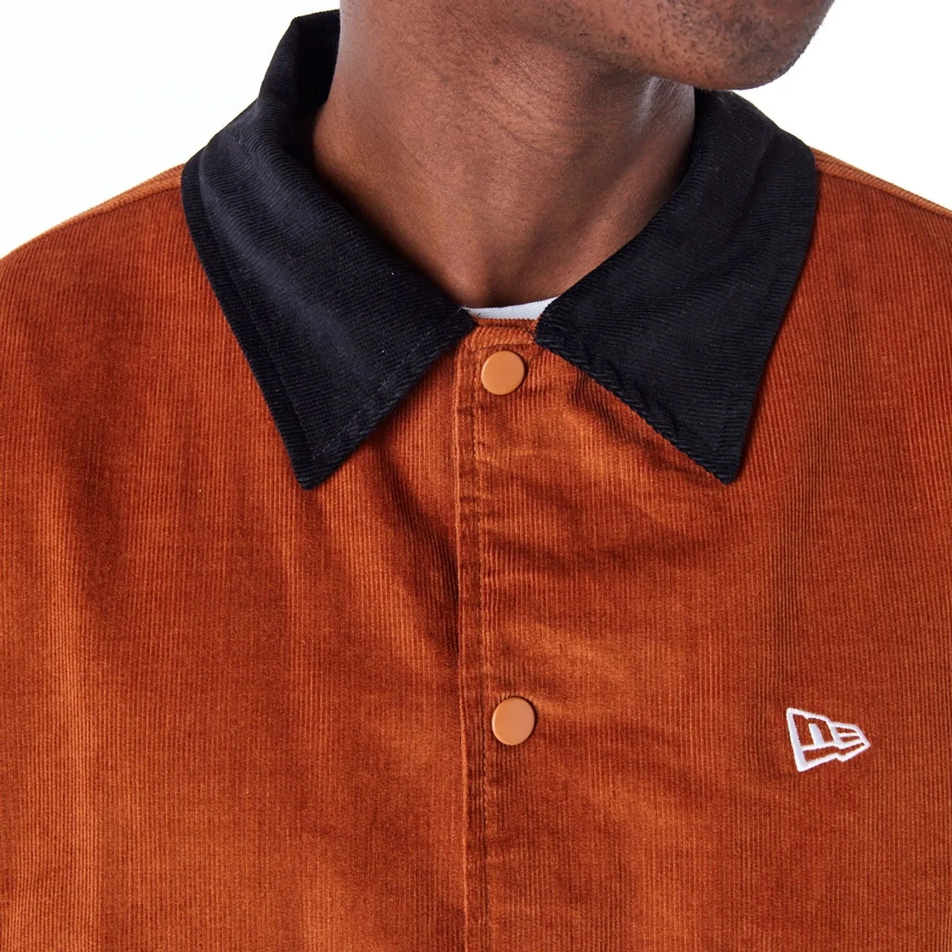 New Era Brown Cord Coach Jacket
