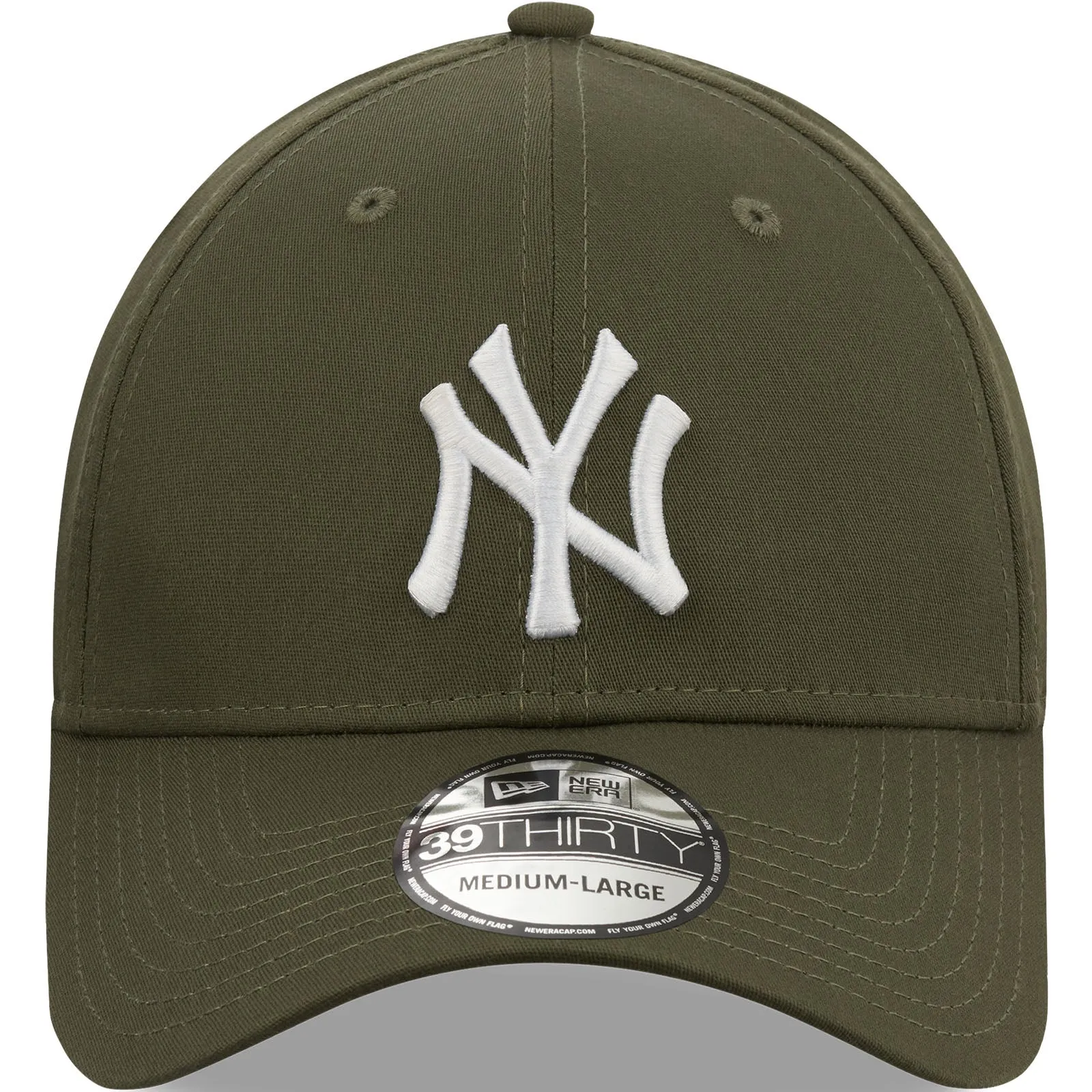 New Era Mens New York Yankees 39THIRTY MLB Baseball Cap - Khaki