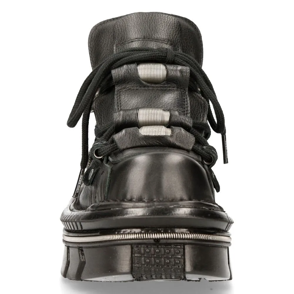 NEW ROCK -  M-215-S6 Black Techno Biker Boots