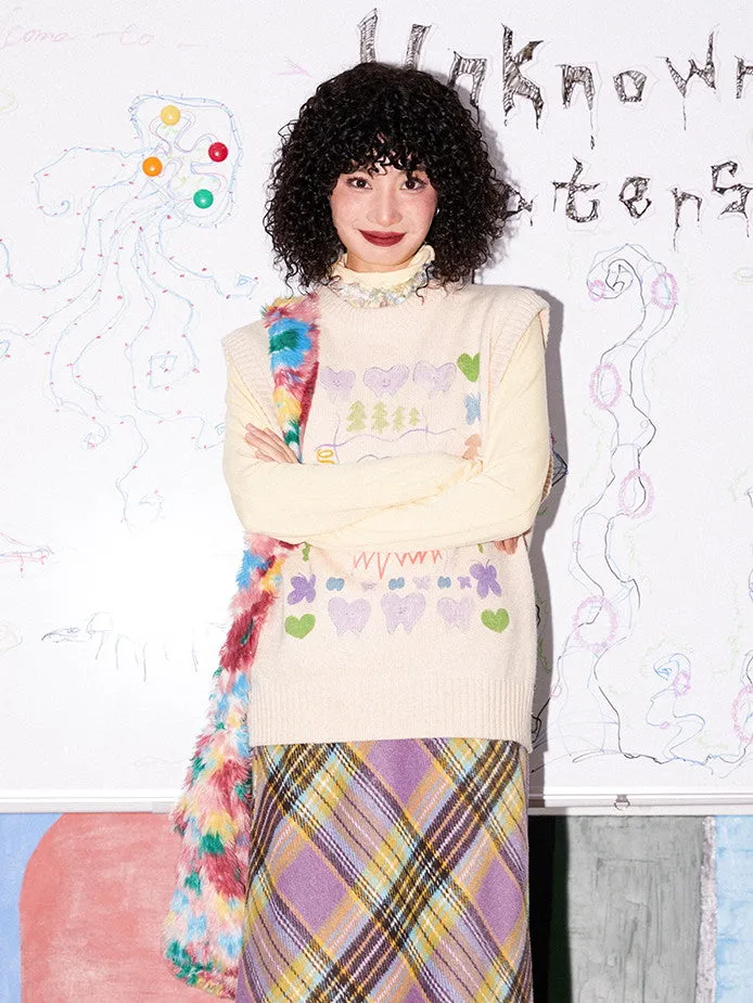 Nichi Tooth Knit Fancy Vest