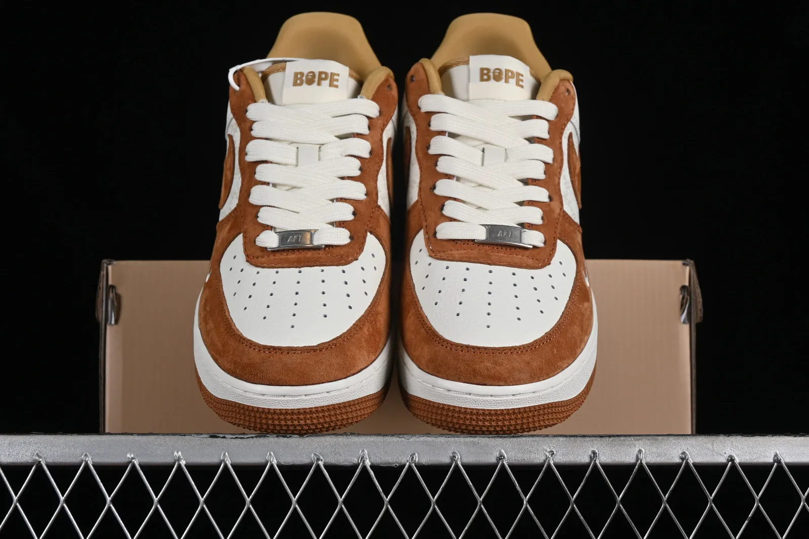 Nike Air Force 1 07 Low BAPE Off White Brown BA8806-847