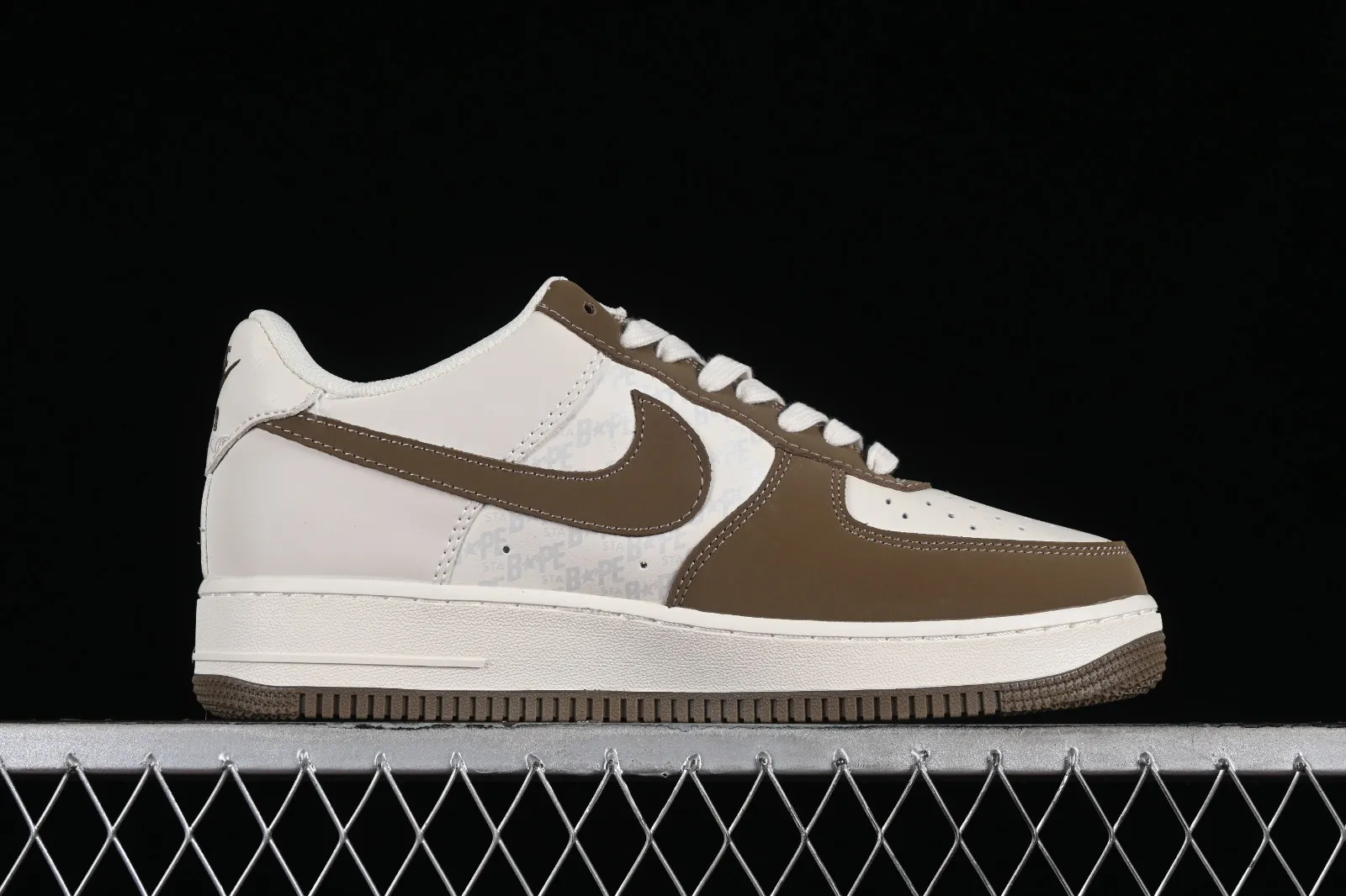 Nike Air Force 1 07 Low BAPE Off White Grey Brown BA8806-225