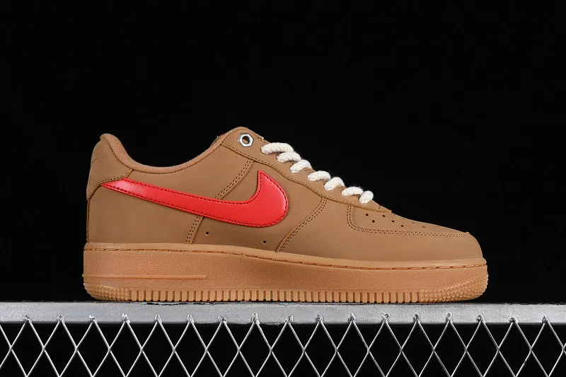 Nike Air Force 1 07 Low Brown Red Black FZ7372-300