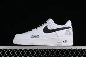 Nike Air Force 1 07 Low White Black Grey AM0703-125
