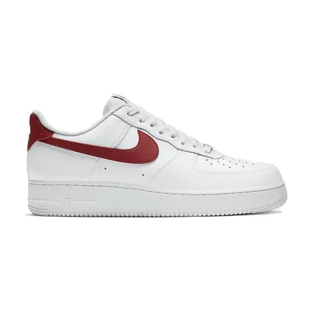 Nike air force 1 '07 (white team red/ burgundy red) men us 8-13 c
