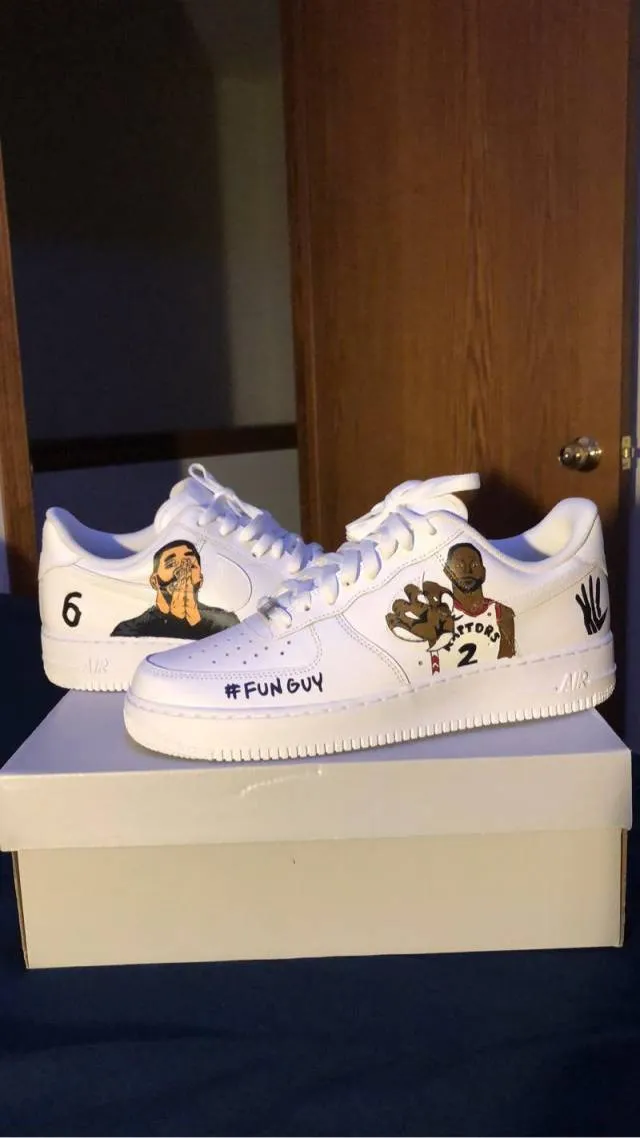 Nike air force 1 customs drake x kawhi