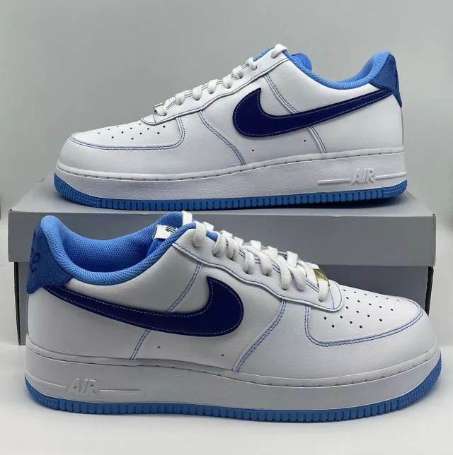 Nike air force 1 low first use white deep royal blue