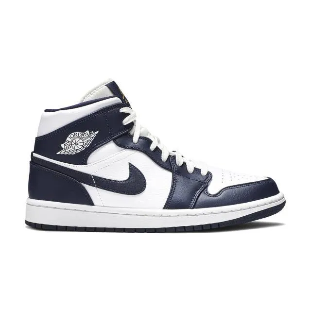Nike Air Jordan 1 Mid (Obsidian/ Blue/ White/ Obsidian N...