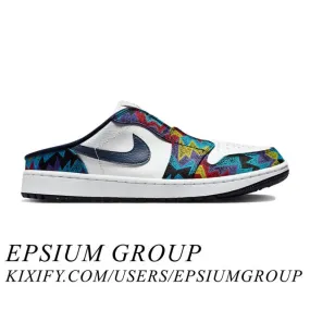 Nike Air Jordan 1 Mule Golf (Nothing But Net/ Multicolor...