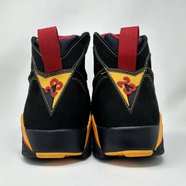 Nike air jordan retro vii 7 citrus 2022 black red gold men's size 13 cu9307-081